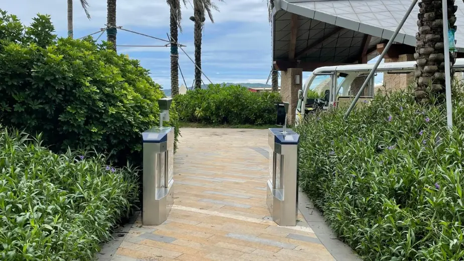 Poorten van intelligente schilderachtige gebieden