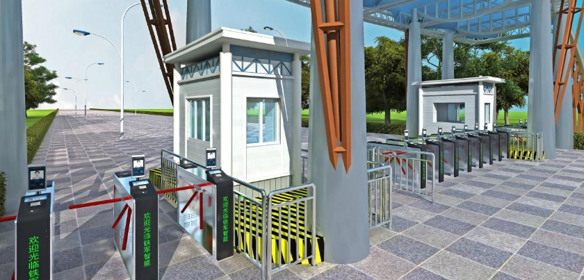 Intelligente gezichtsherkenning voetgangerspoort