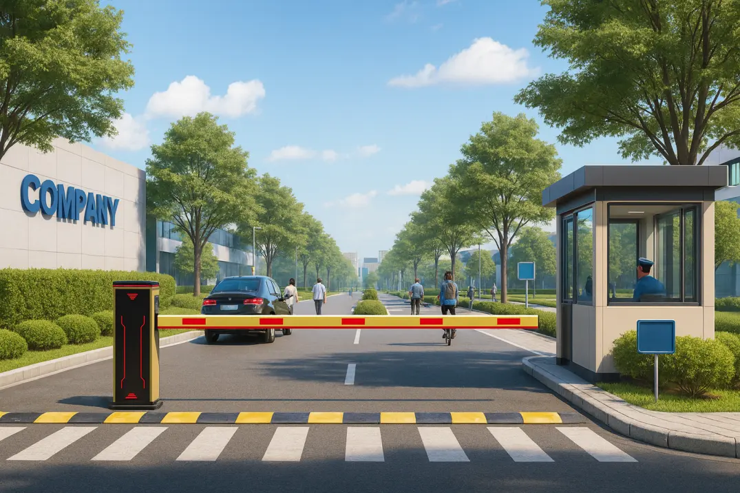 Automatische parkeerhek