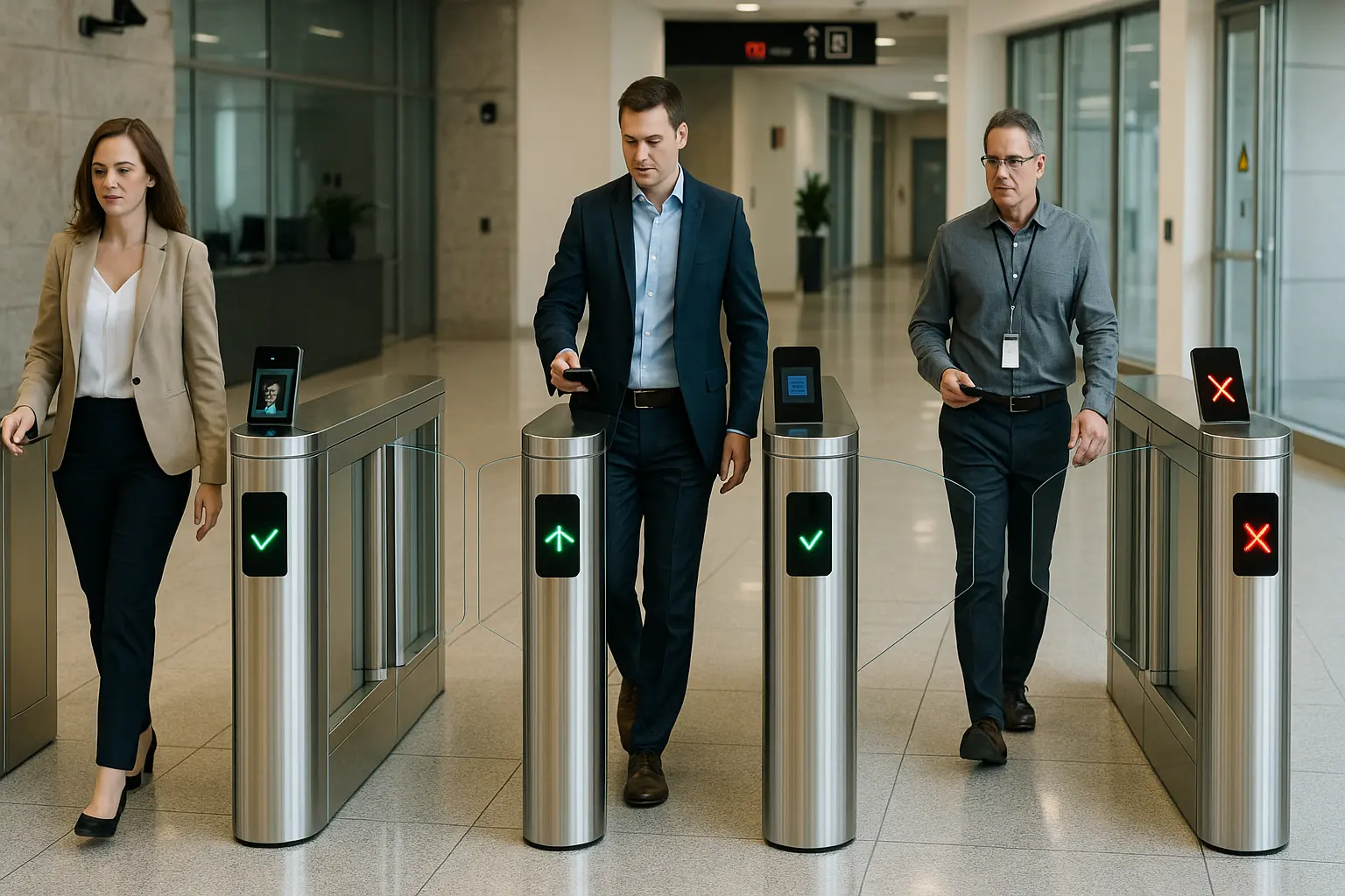 Toegangscontrole voor voetgangerssnelheidspoorten in de Verenigde Staten