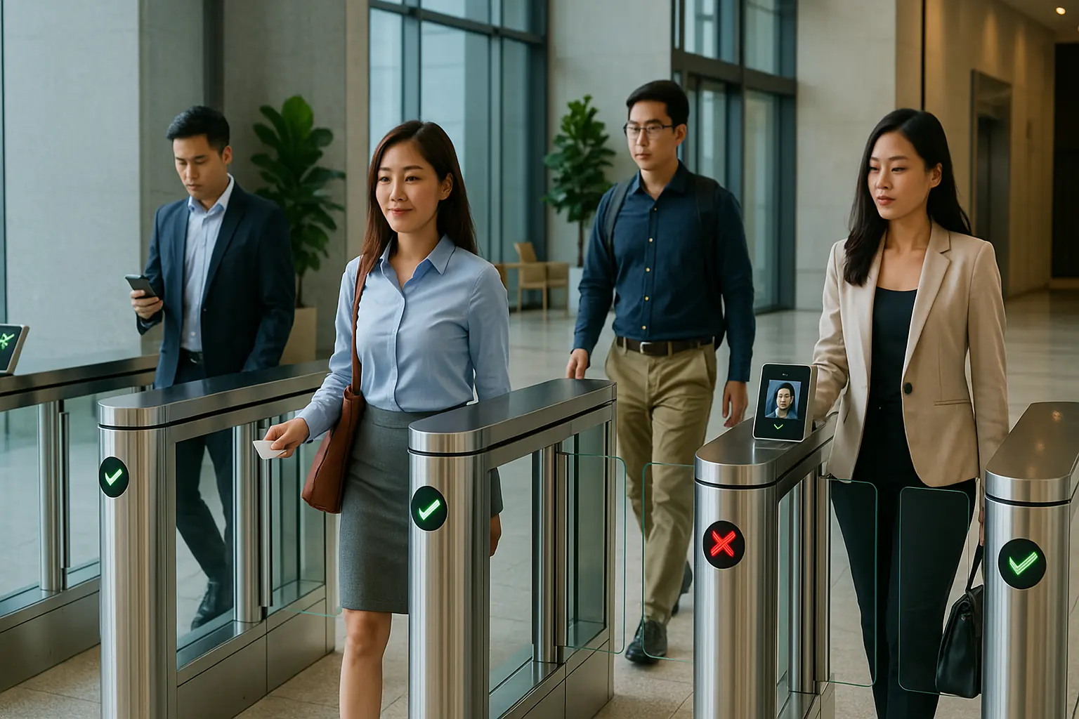 Vietnamese hogesnelheidspoort voor voetgangersgangers