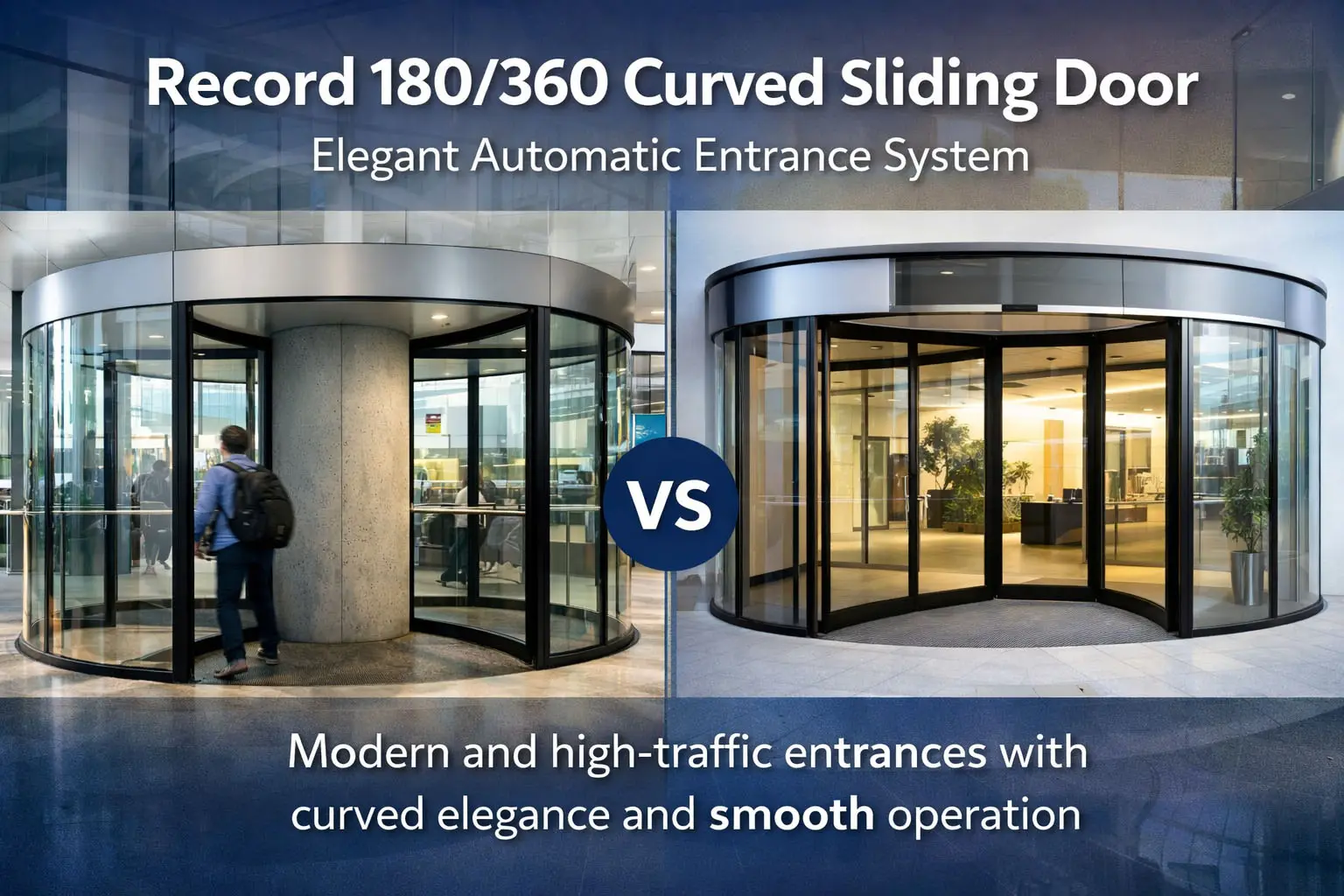 Elegant & High-Performance Curved Sliding Doors